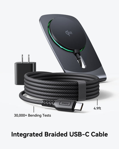 INIU Ładowarka bezprzewodowa magnetyczna Qi2 15 W W21-E1