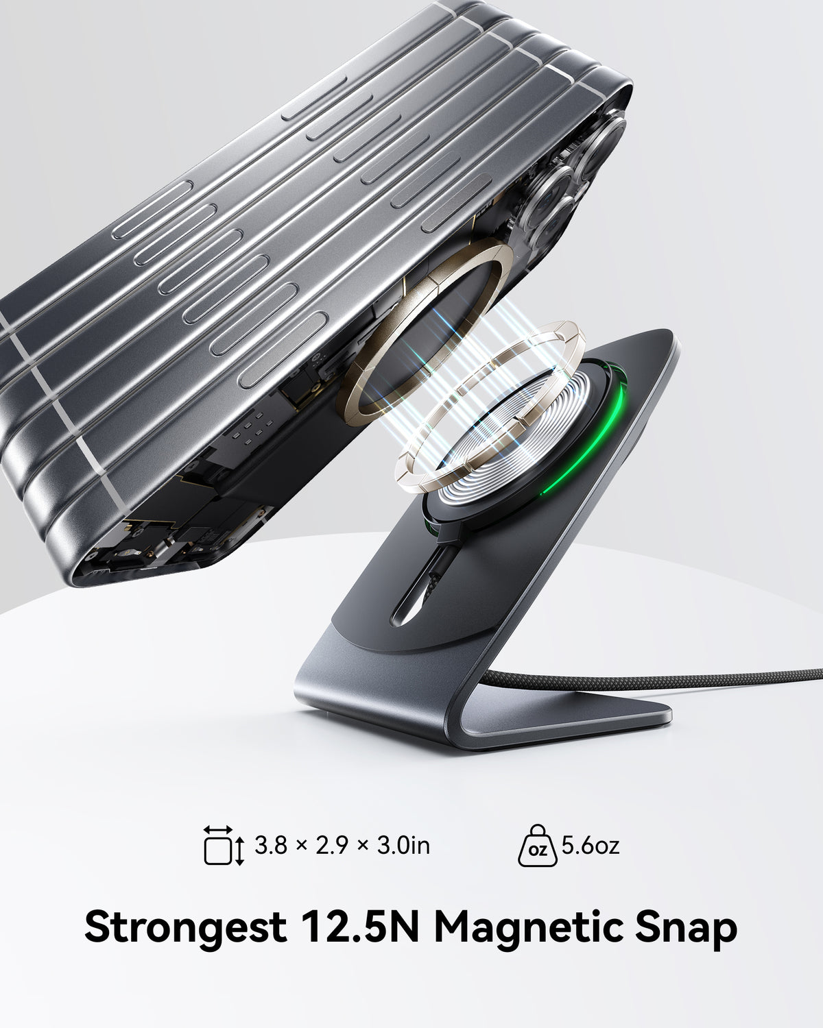 INIU SnapGo W21 Qi2 15W マグネット式ワイヤレス充電器