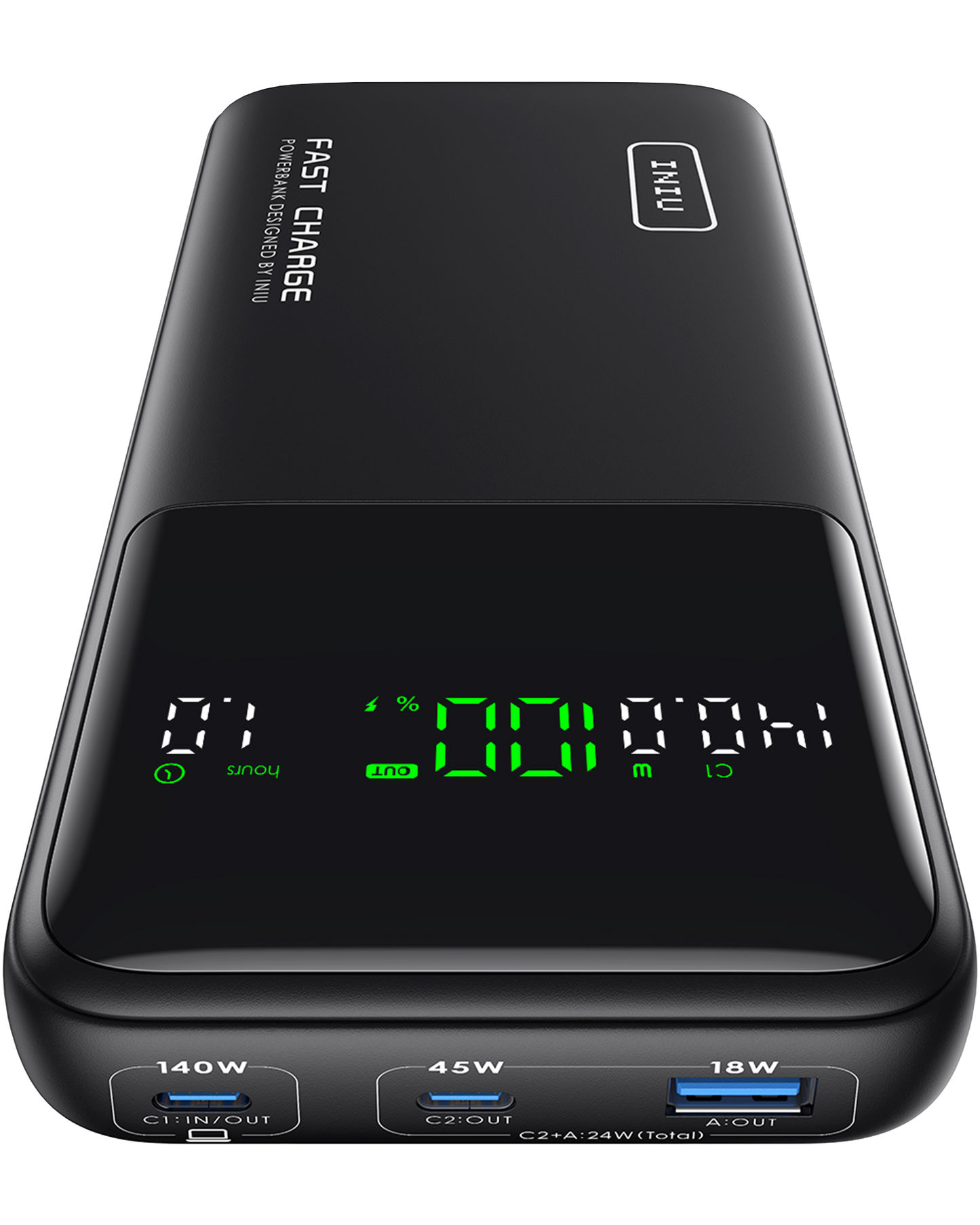 INIU B64 140W 27,000mAh, Fast Charge 1,000+ Devices, 140W Max Output from One Port