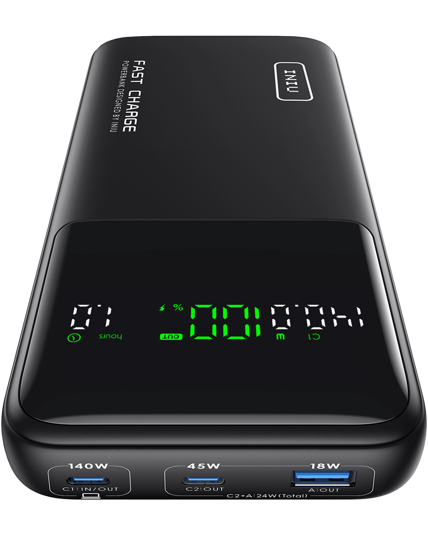 INIU B64 Power Bank with Digital Display - 140W Fast Charging Ports