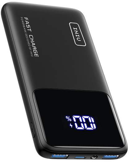 Batterie externe INIU B6 10 000 mAh 22, 5 W avec support intégré