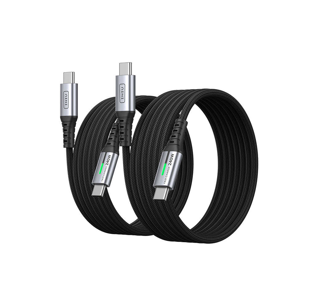 INIU D7CC USB C to C Cable 240W (6.6ft, 2-Pack)