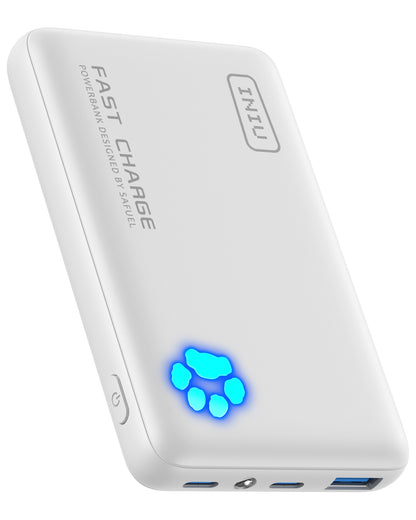 Batterie externe INIU Pawsible P41, charge rapide, 22, 5 W, 10 000 mAh