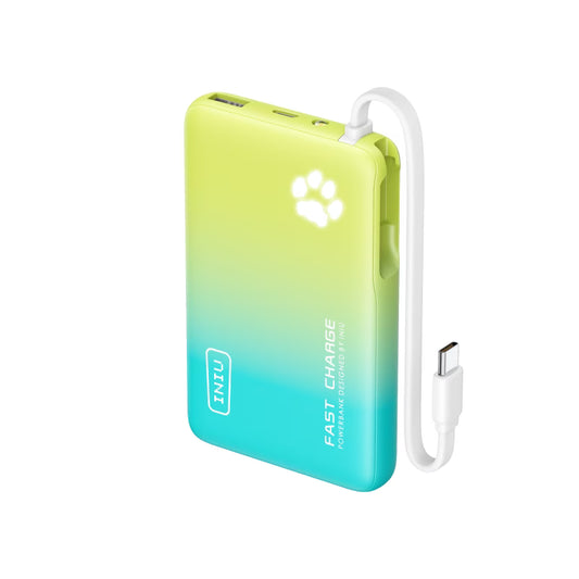 INIU Batería externa delgada Pawsible de 10000 mAh y 45 W