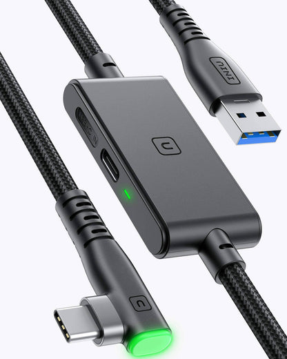 INIU DI401 16FT VR Cable de enlace de transferencia de alta velocidad con puerto de carga separado para energía ultra duradera para iphone,ipad,etc