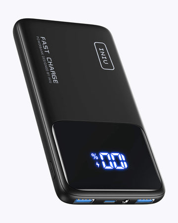 INIU Power Bank, Snabbladdning 10000mAh USB C in & out, Liten Men Stark  PowerBank med PD3.0 QC4.0 Externa Mobiltelefonbatterier kompatibla med  iPhone